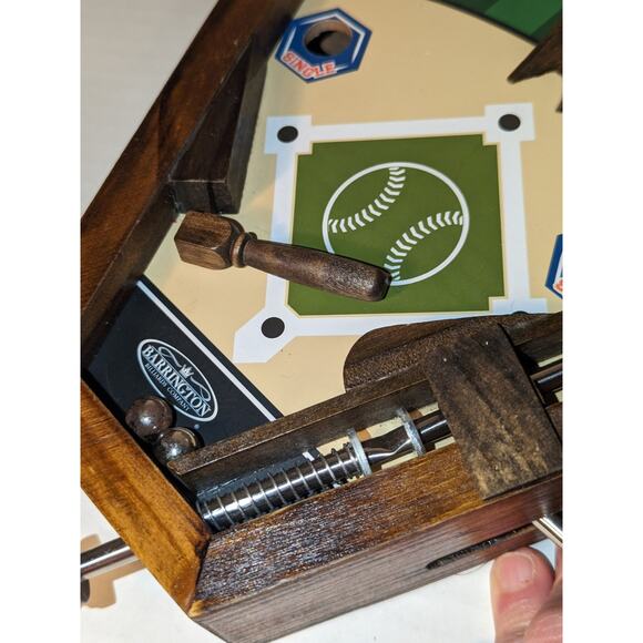 Barrington Table Top Baseball Game Mint Original Box Wooden - Picture 7 of 11